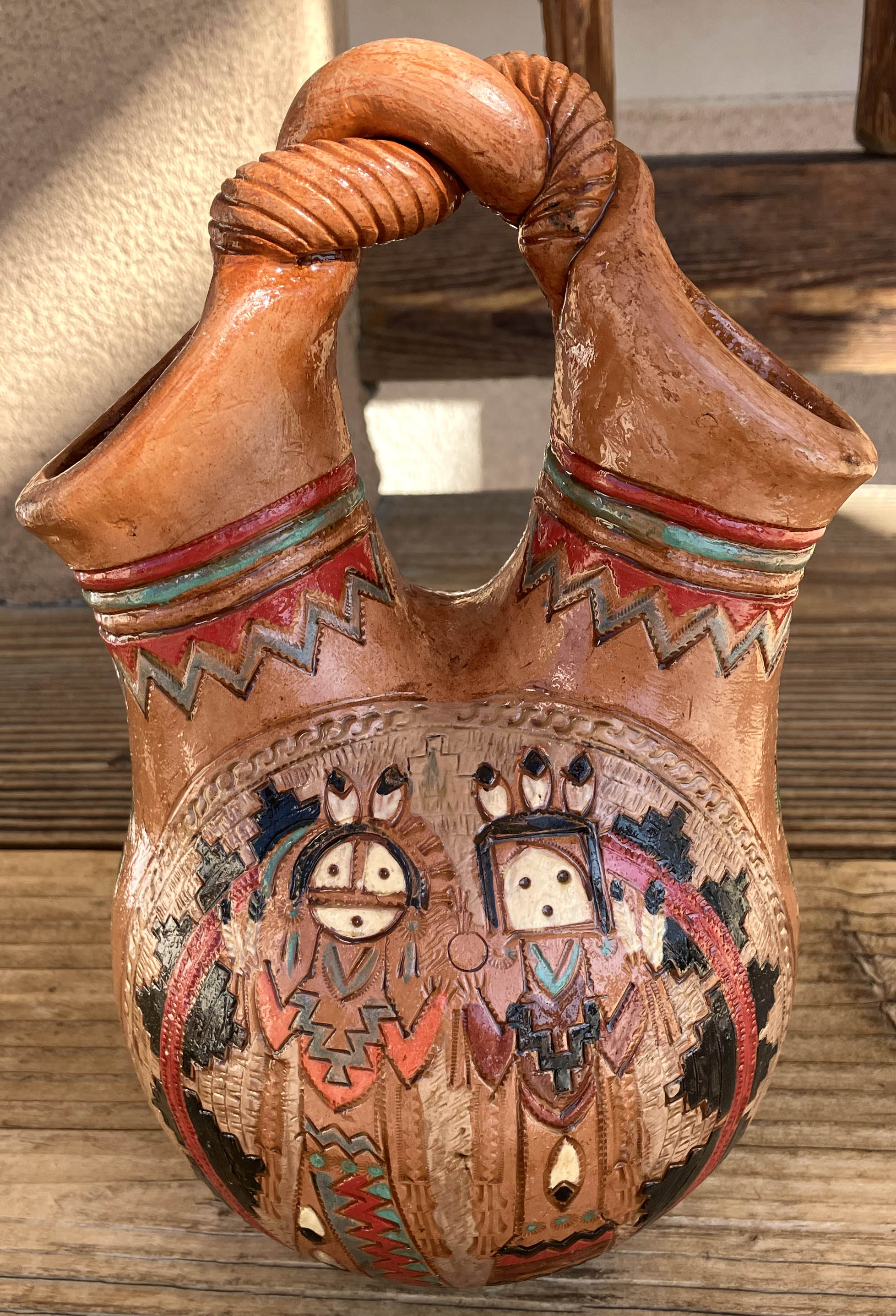 Ken & Irene White | Navajo Wedding Vase  | Penfield Gallery of Indian Arts | Albuquerque, New Mexico